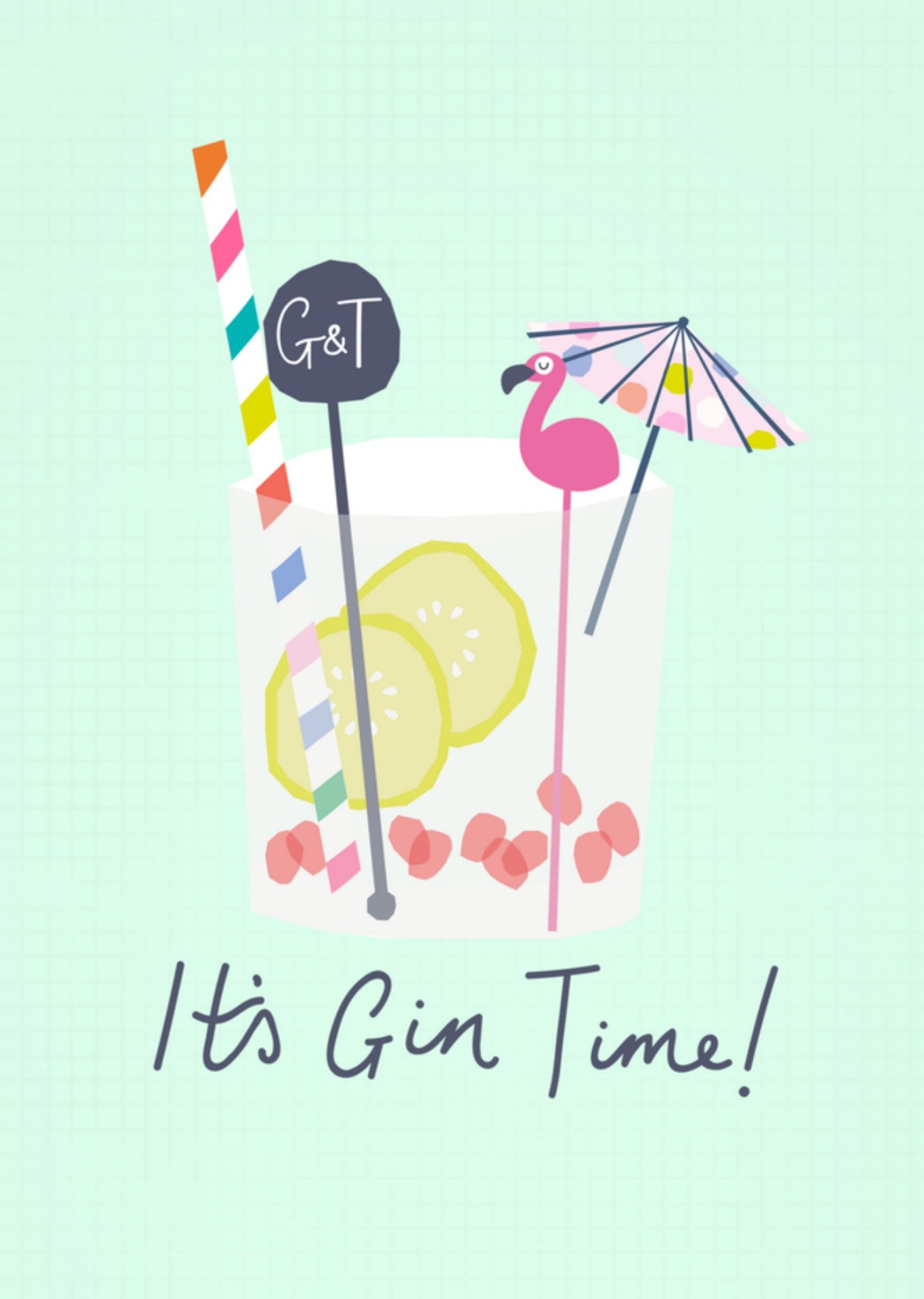 Greetz Verjaardag Gin Drinken Standard Card