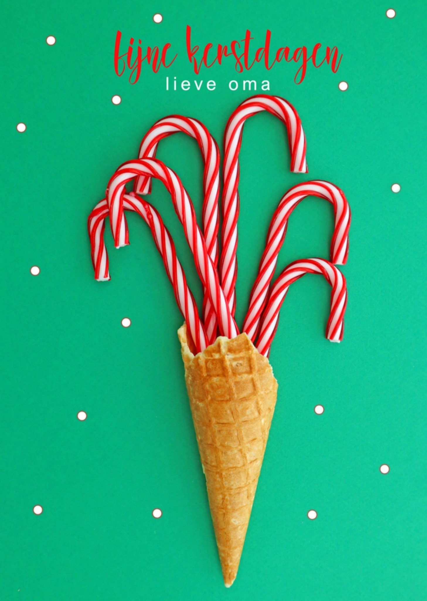 Kerstkaart Lieve Oma Photoflash