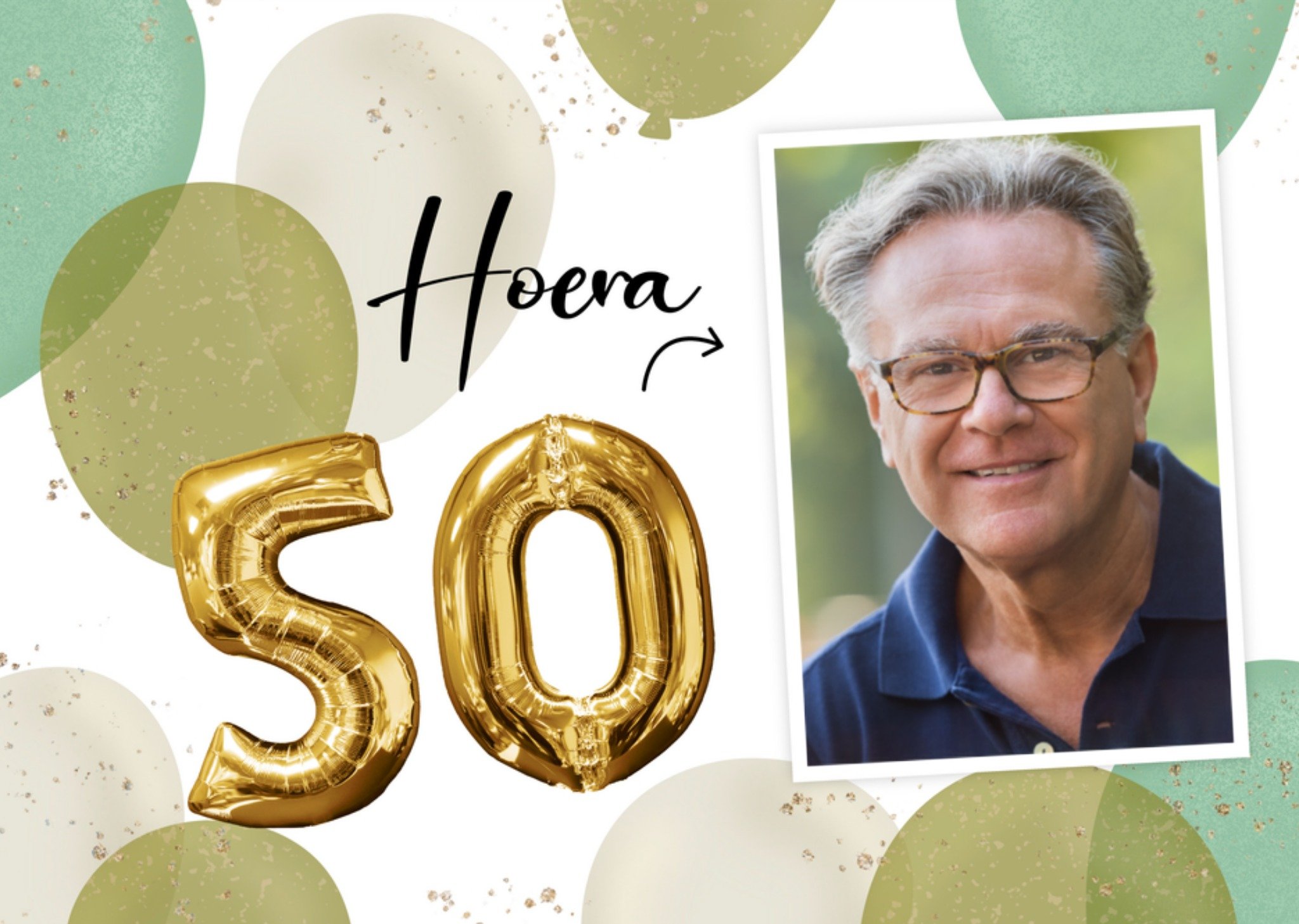 Verjaardagskaart 50 jaar fotokaart Kaart Greetz