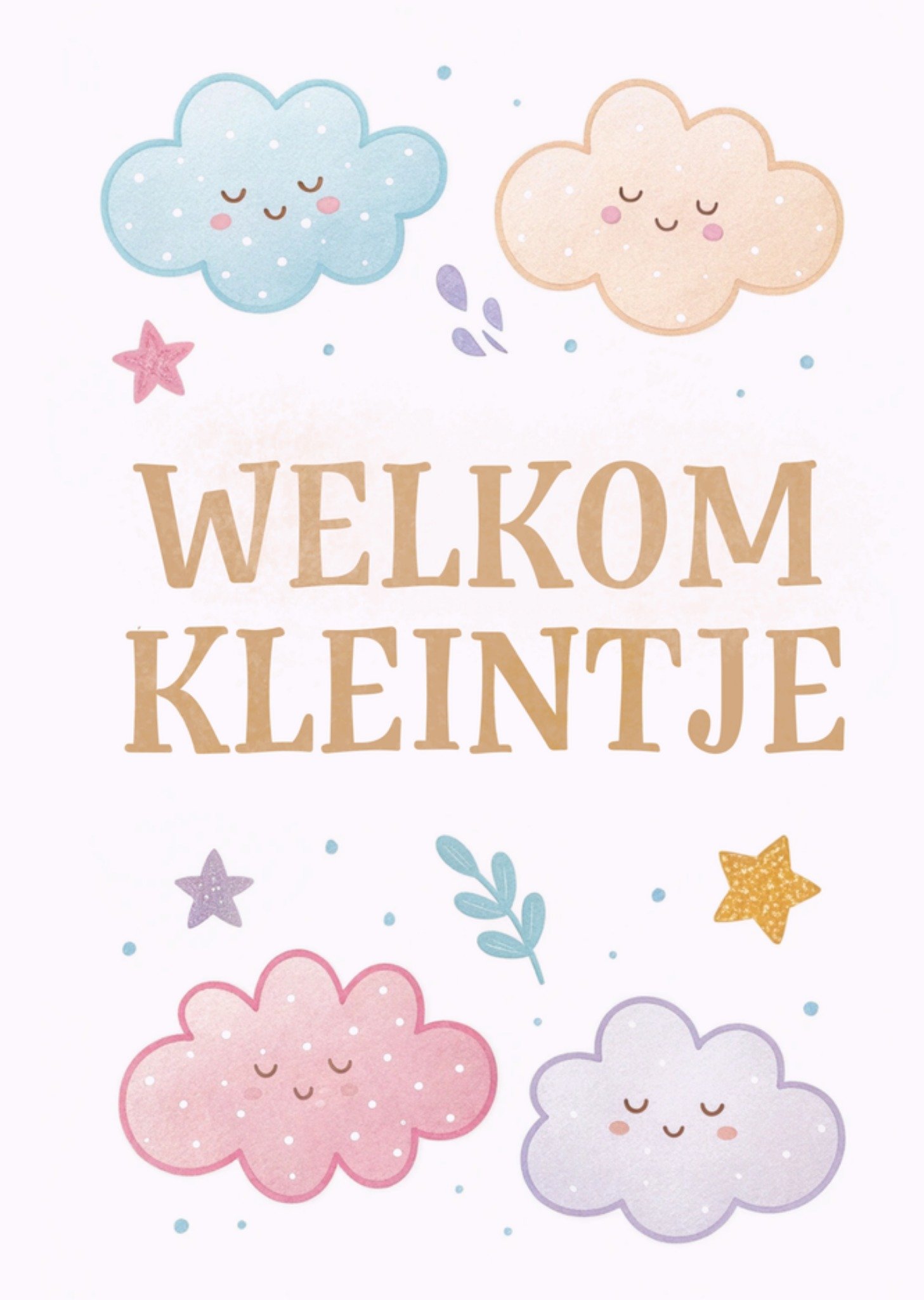 Greetz Geboortekaart Welkom kleintje Standard Card