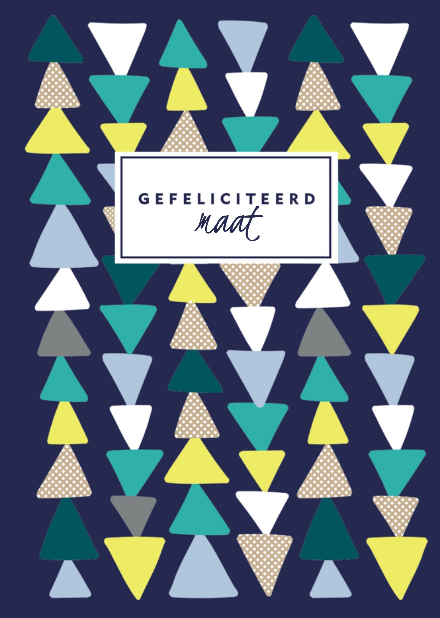 Greetz Verjaardag Driehoek Vriend Standard Card