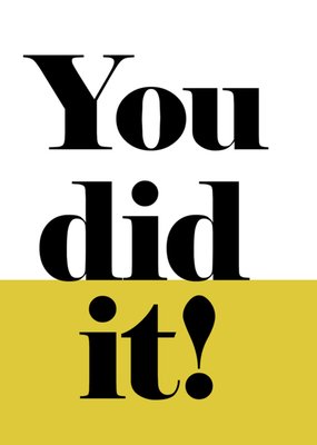 Greetz | Geslaagd kaart | you did it!