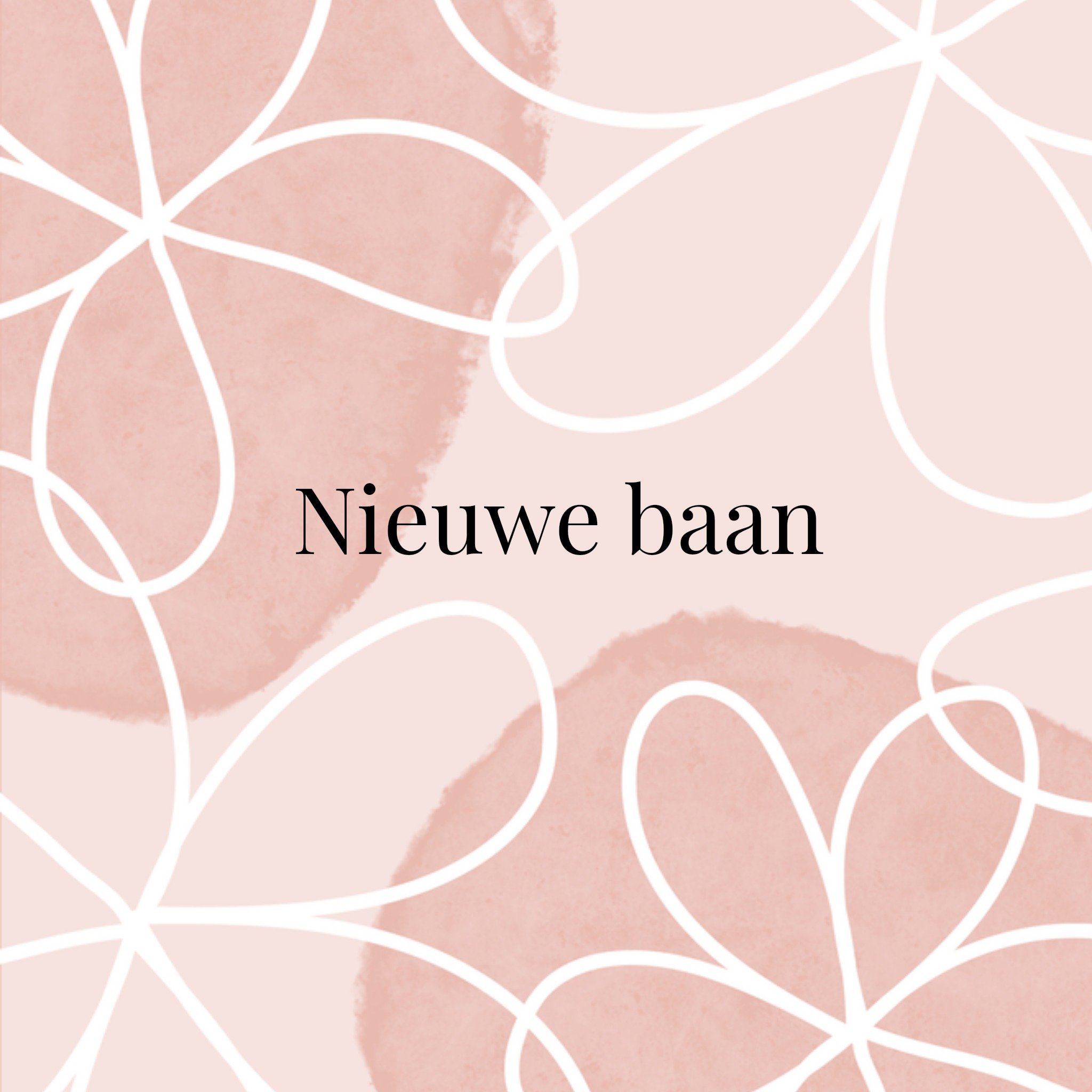 Greetz Nieuwe baan bloemen Vierkant