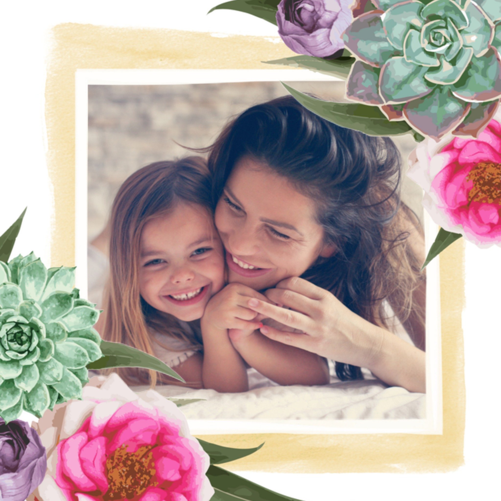 Greetz Moederdagkaart fotokaart Vierkant