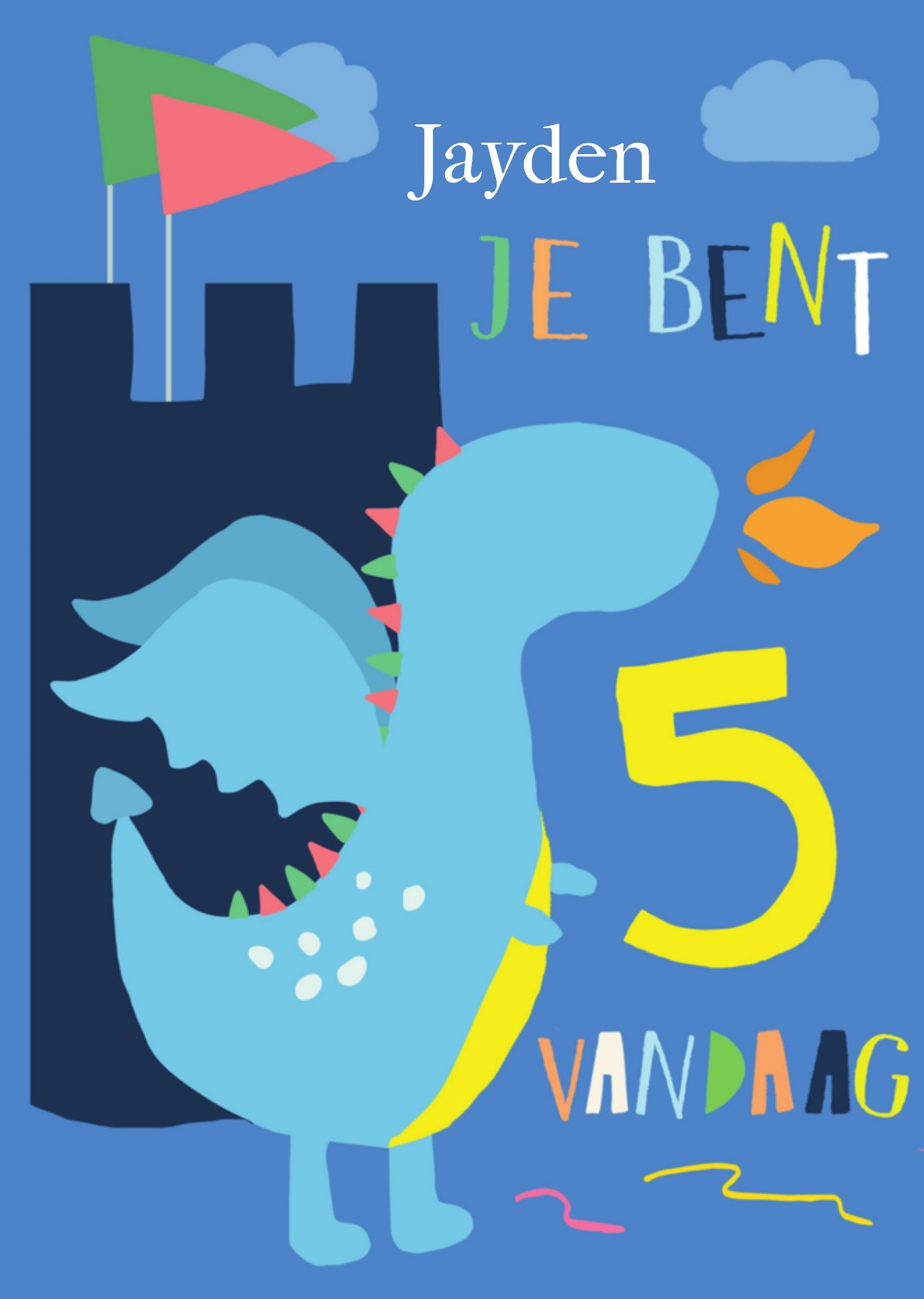 Verjaardag Vrolijk Draak Greetz