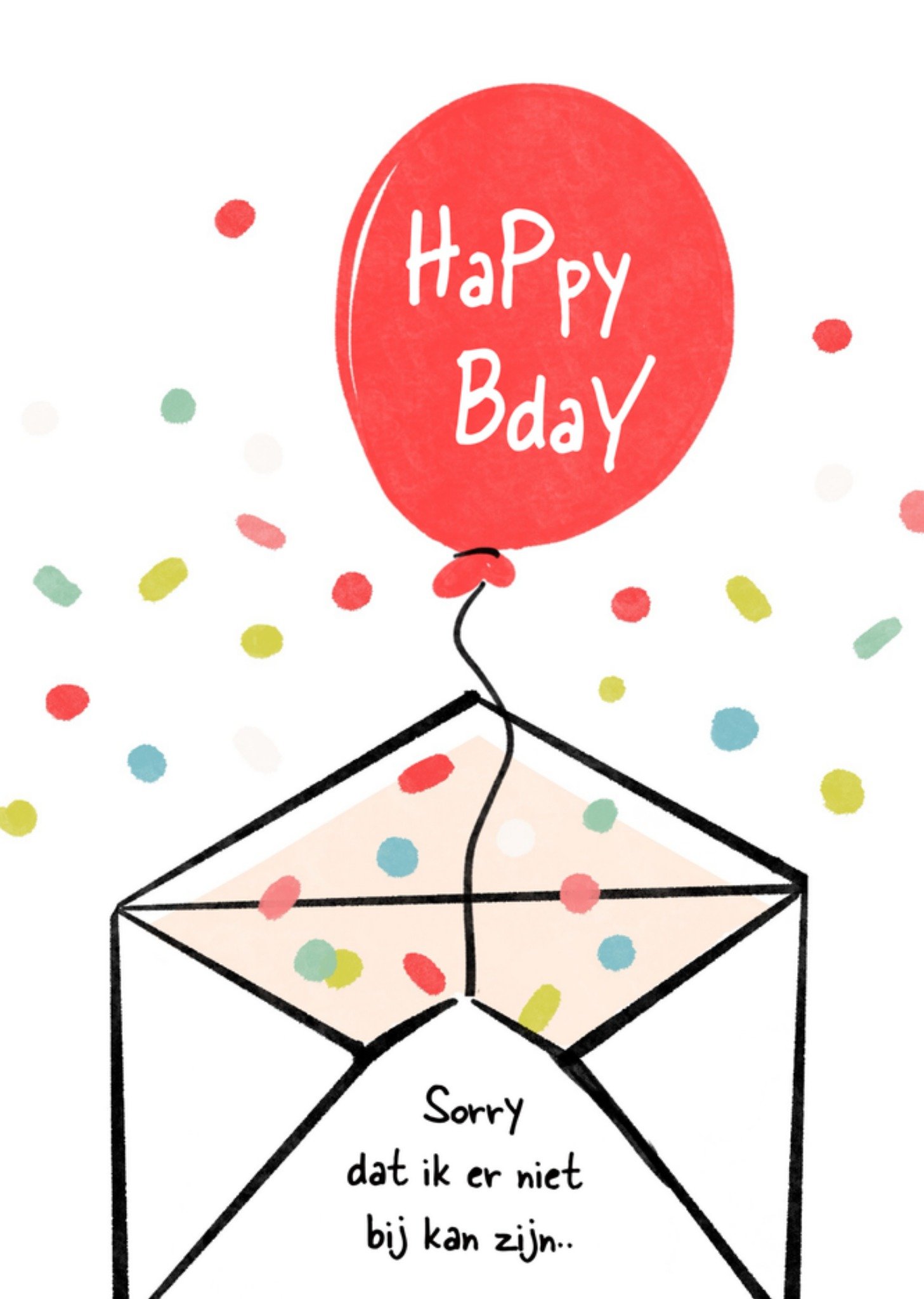 Verjaardagskaart Vrolijk Neutraal Kaart Greetz