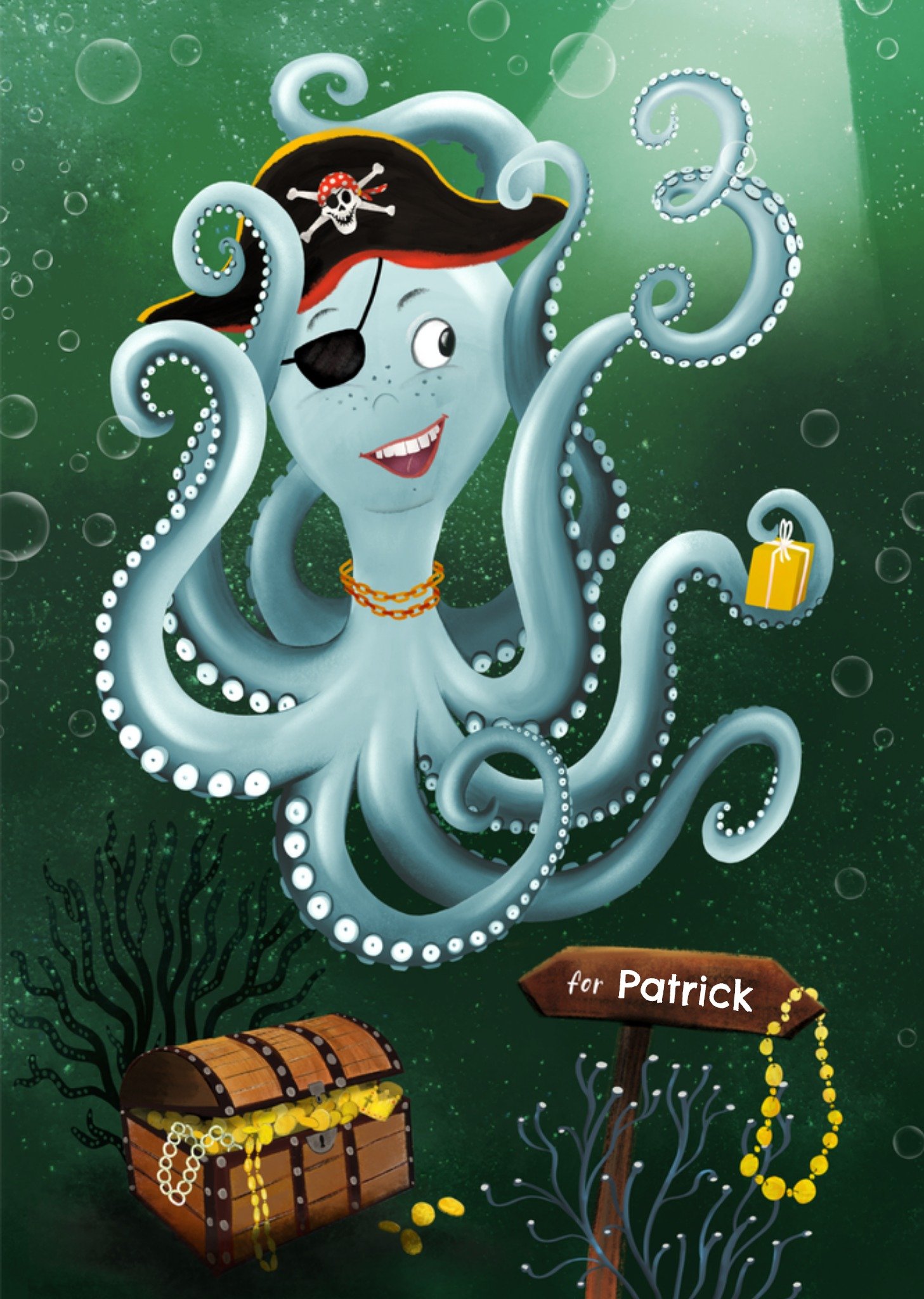 Patricia Hooning Verjaardagskaart Piraten 3 Kaart Fishuals