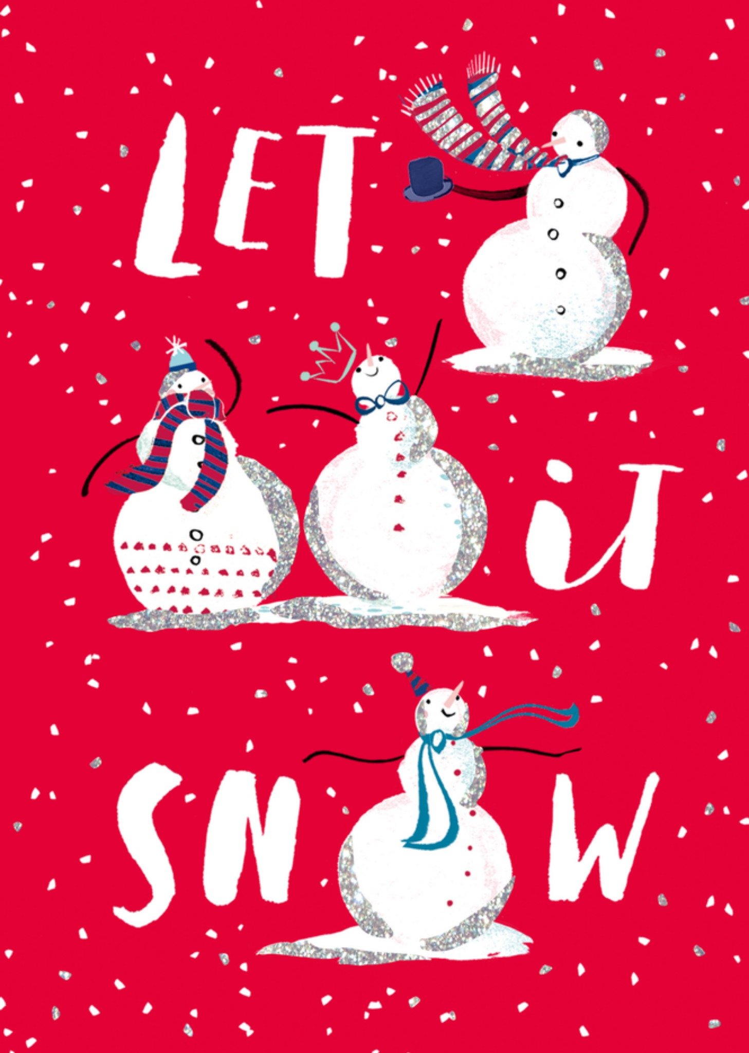 Hotchpotch Kerstkaart Sneeuwman Standard Card