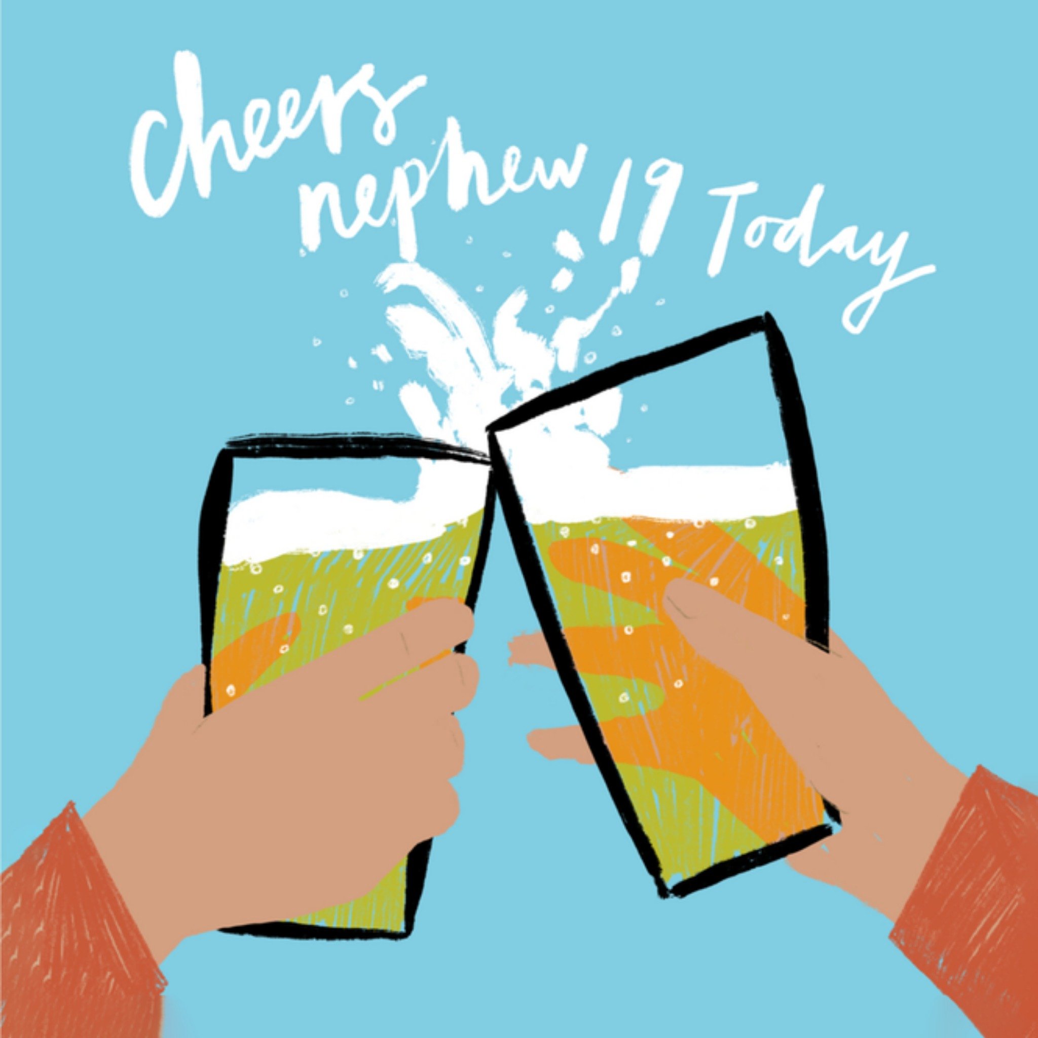 Greetz Verjaardagskaart cheers nephew Vierkant