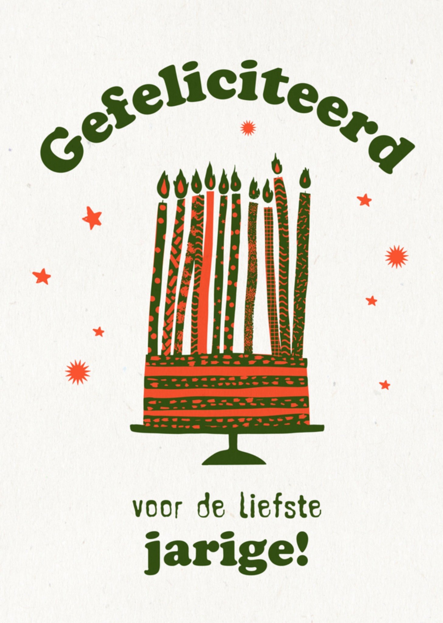 Verjaardagskaart taart Kaart Greetz