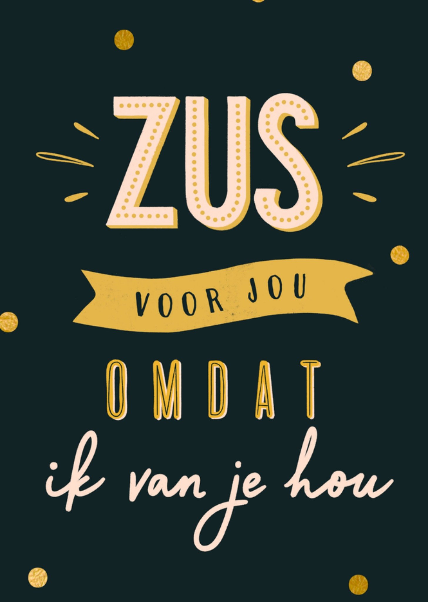 Broer en zus dag zus Kaart Greetz