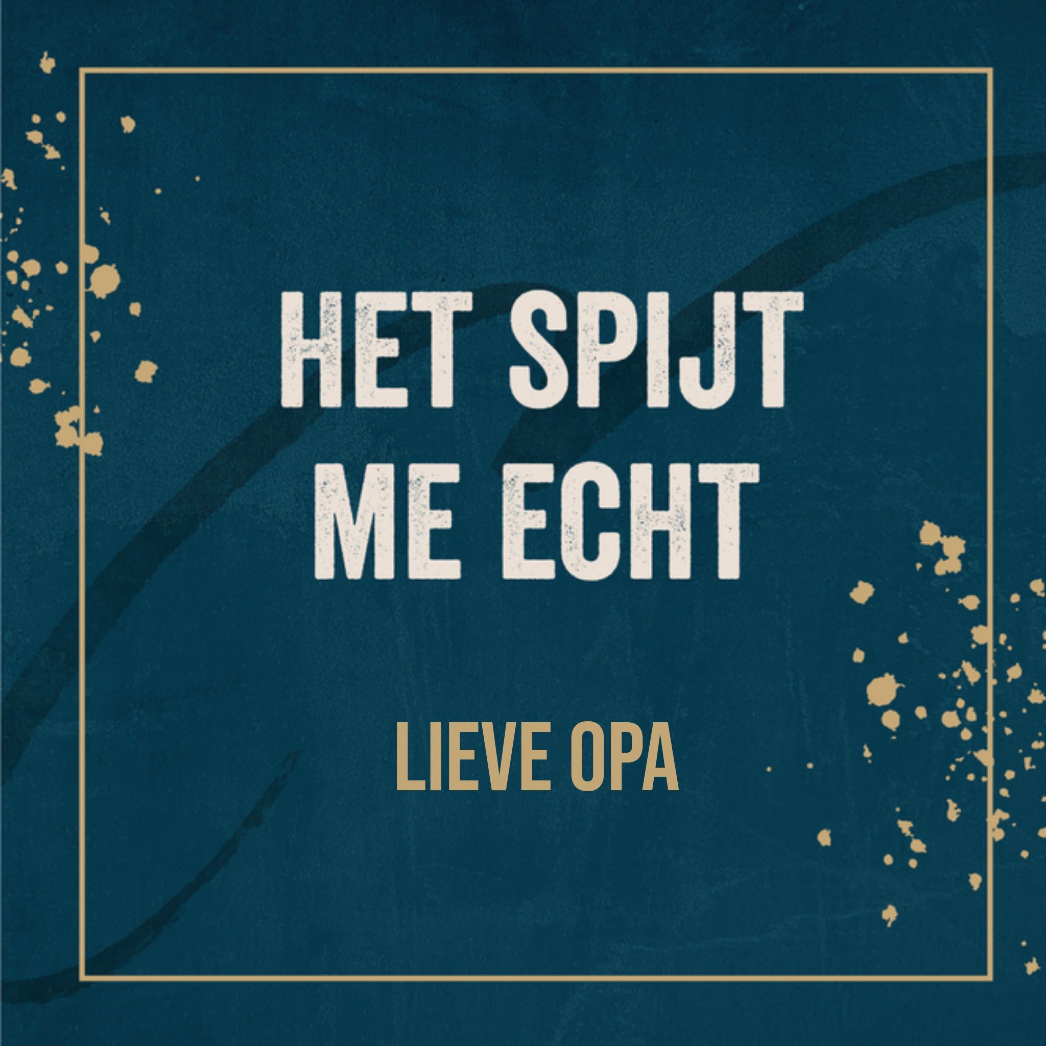 Papercute Sorrykaart typografie Vierkant