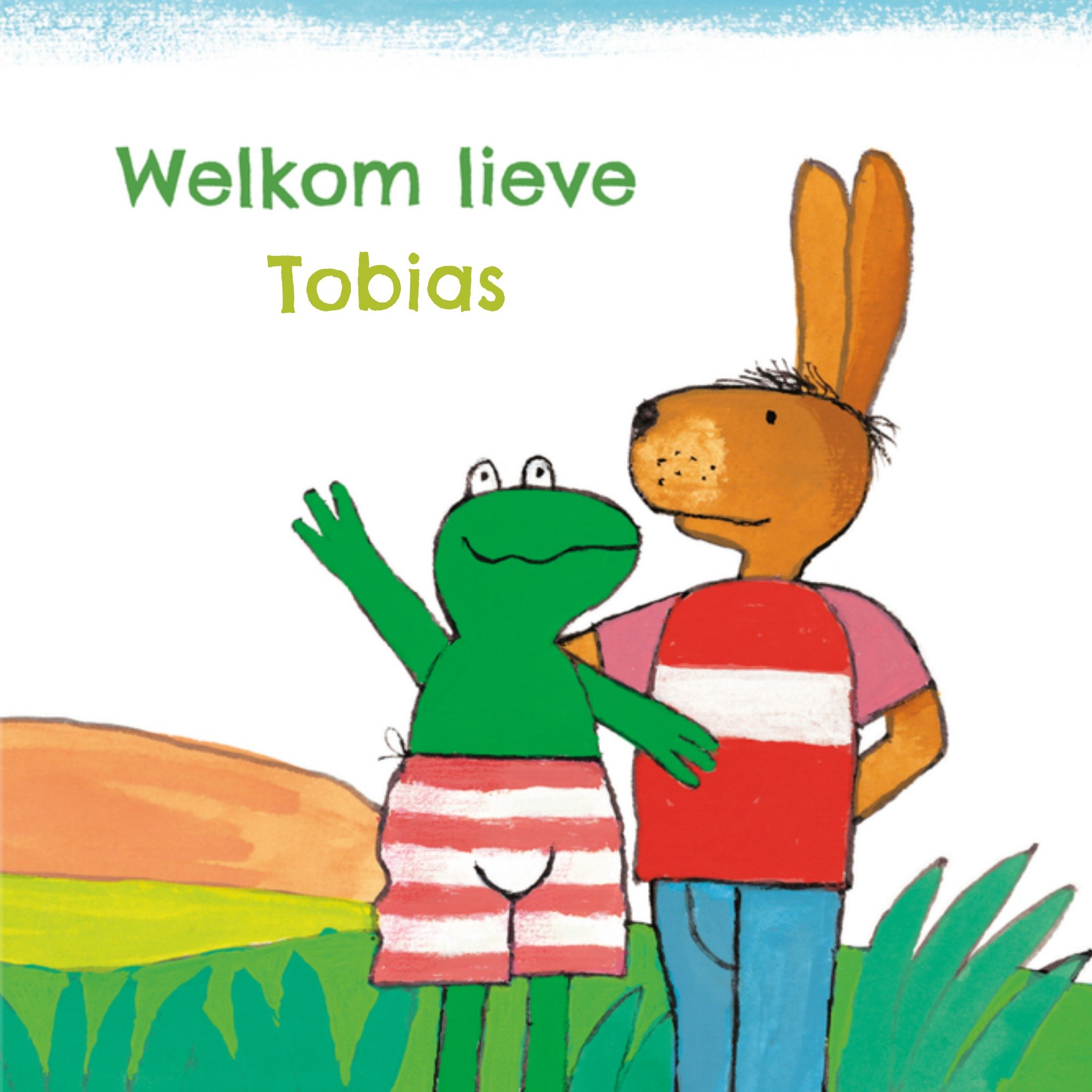 Geboortekaart Haas Vierkante Kaart Kikker