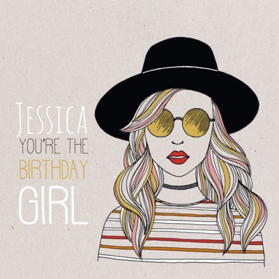 Paperclip | Verjaardagskaart | Birthday girl