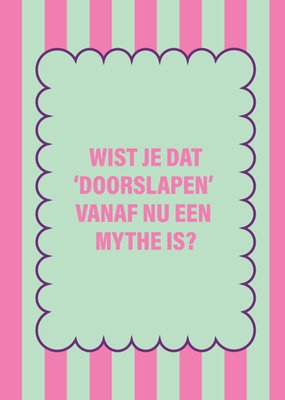 Diep’r Collection | Geboortekaart | Doorslapen?