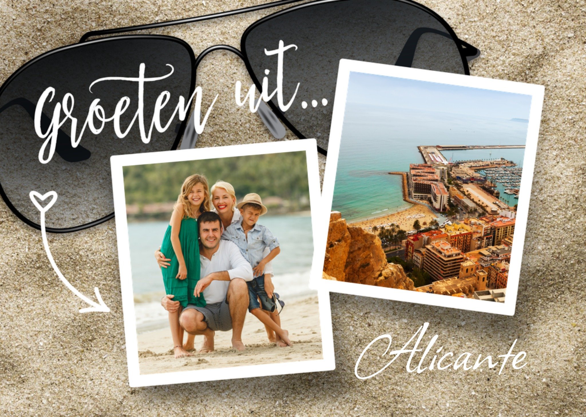 Vakantiekaart Groeten uit. Met fotos Kaart Luckz