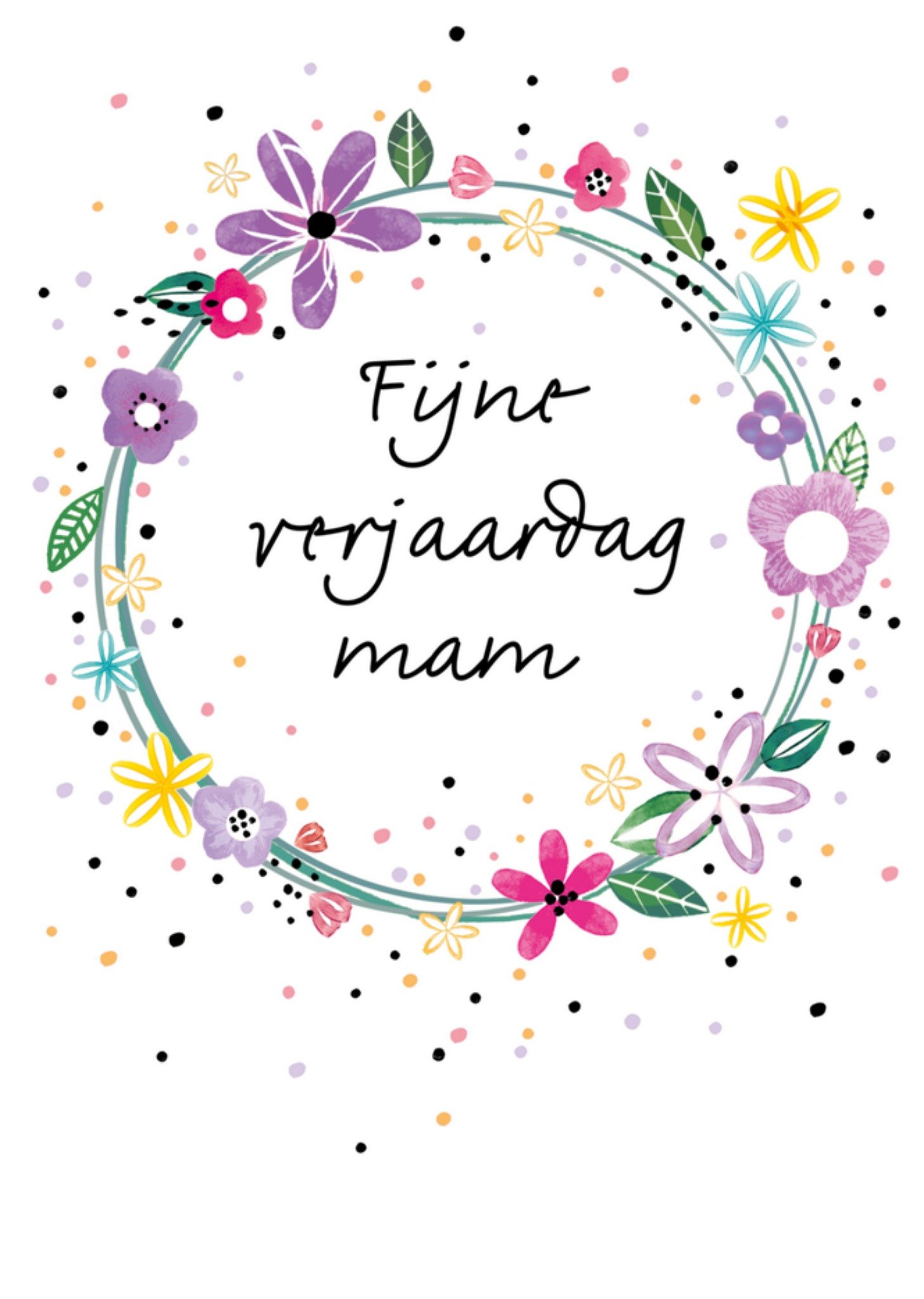 Verjaardag Bloemen Moeder Kaart Paperlink