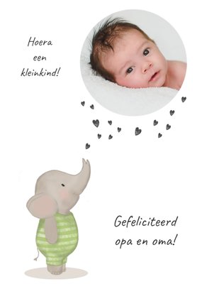 Tsjip | Geboortekaart | Olifant | Kleinkind