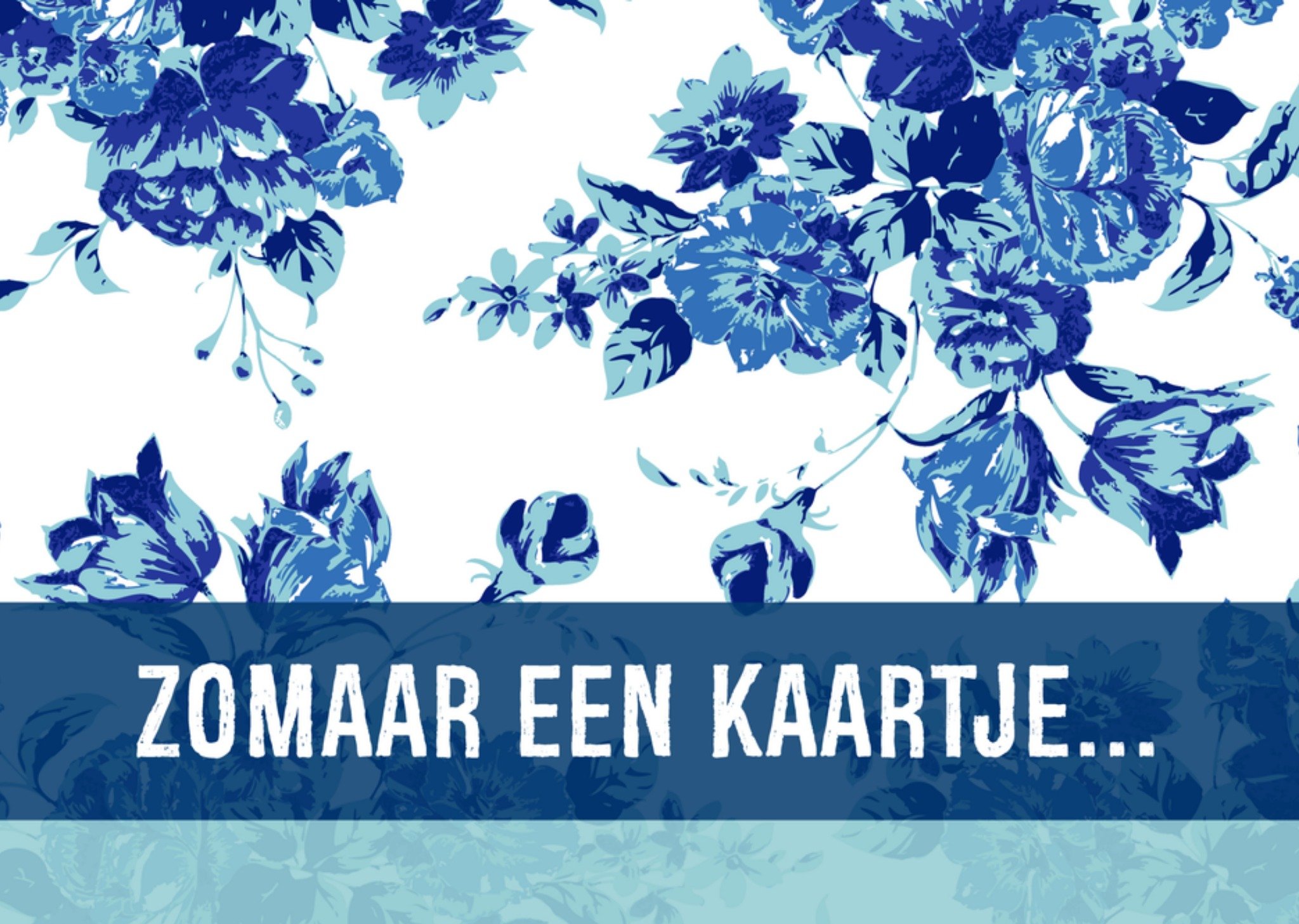 Zomaar met bloemen Kaart Greetz