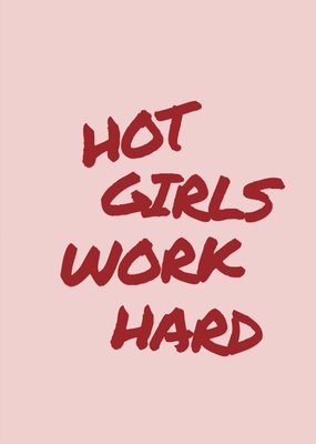 Greetz | Future Me | Zomaar kaart | Hot girls work hard