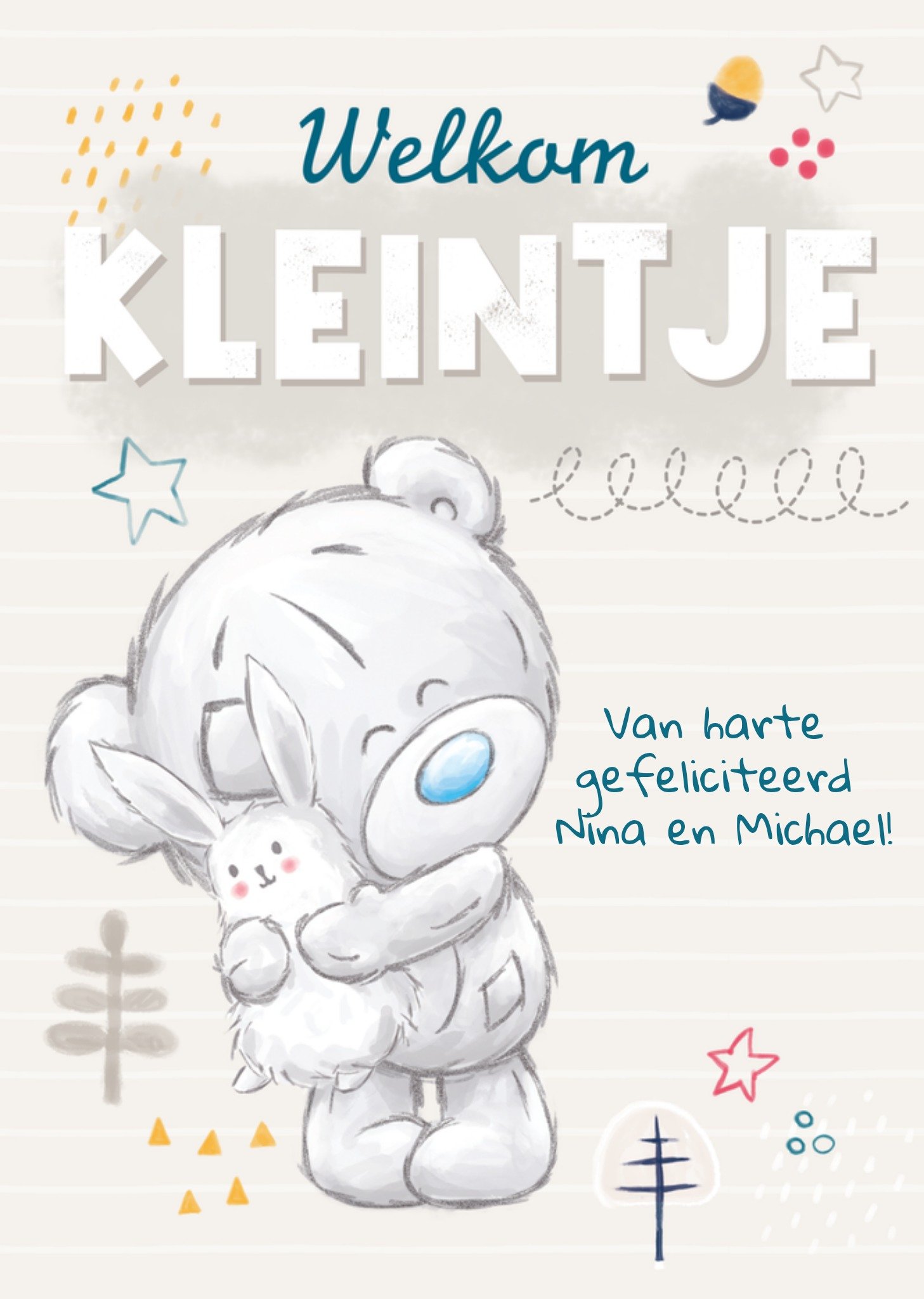 Geboortekaart Tiny Tatty Teddy Kleintje Kaart Me to You
