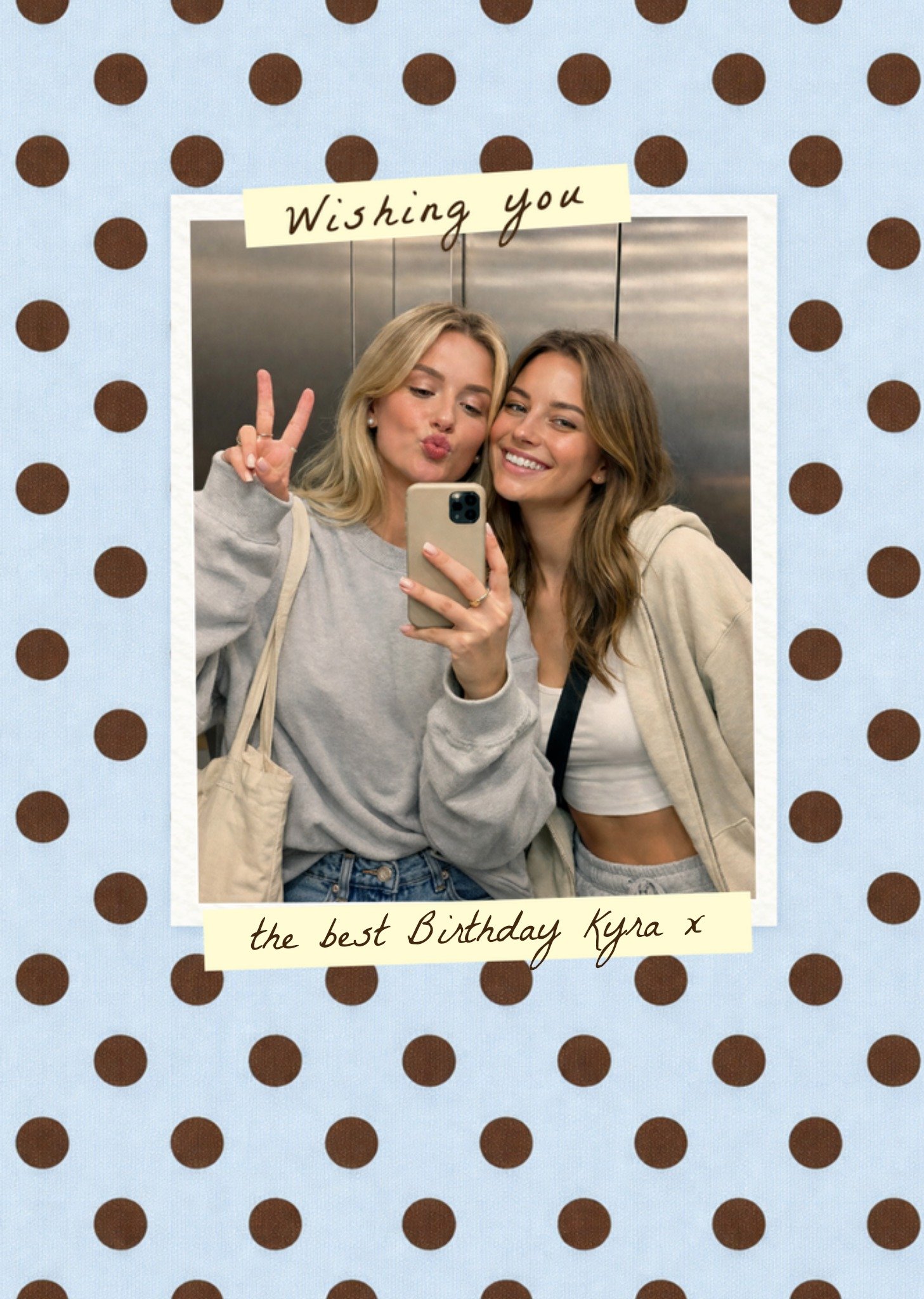 Verjaardagskaart Stippenpatroon Greetz