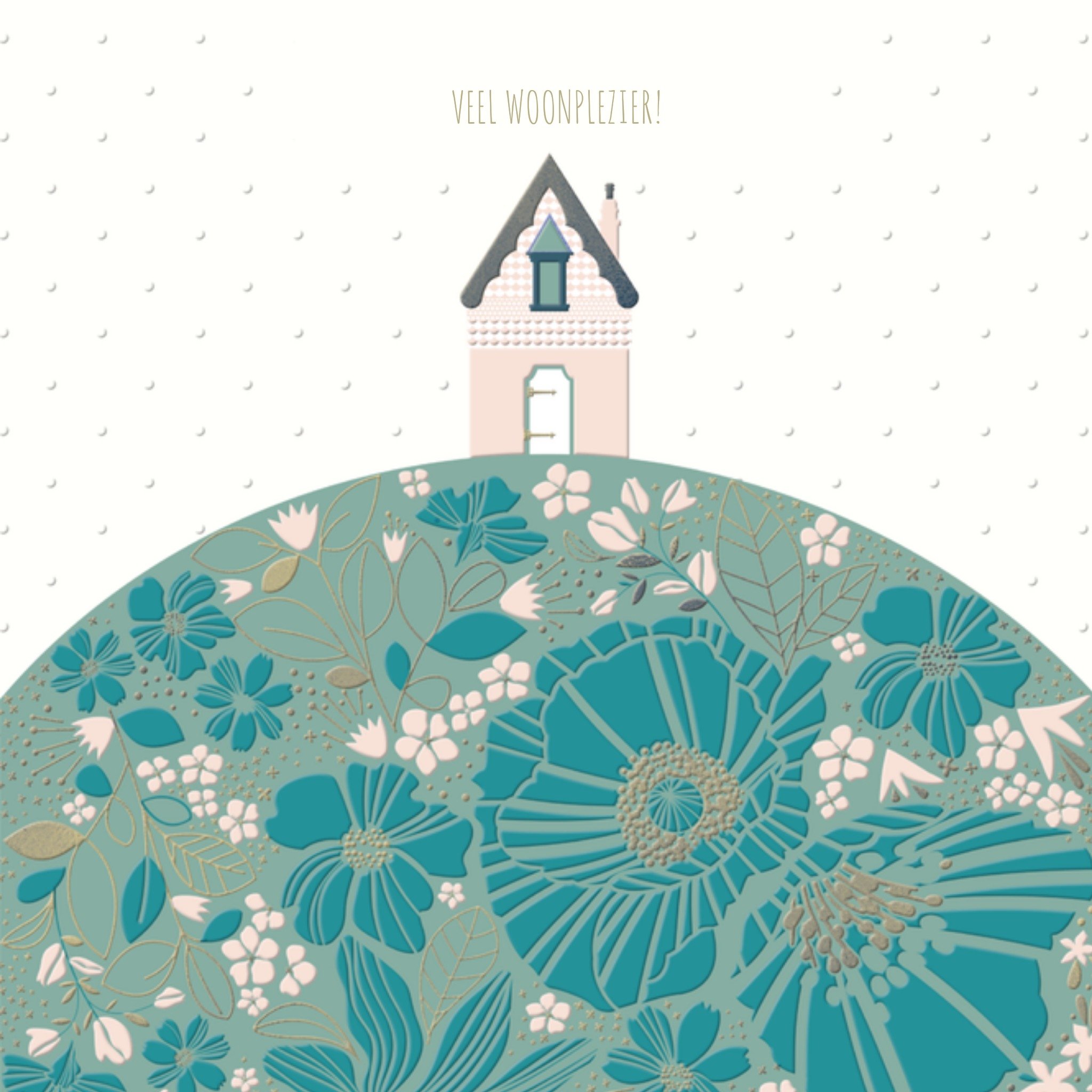 Nieuwe woning kaart illustratie Vierkante Kaart TMS