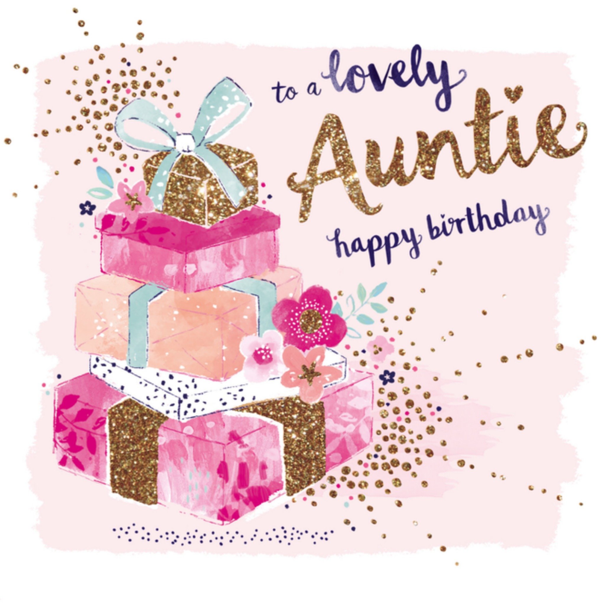 To a lovely auntie Vierkante Kaart Hotchpotch