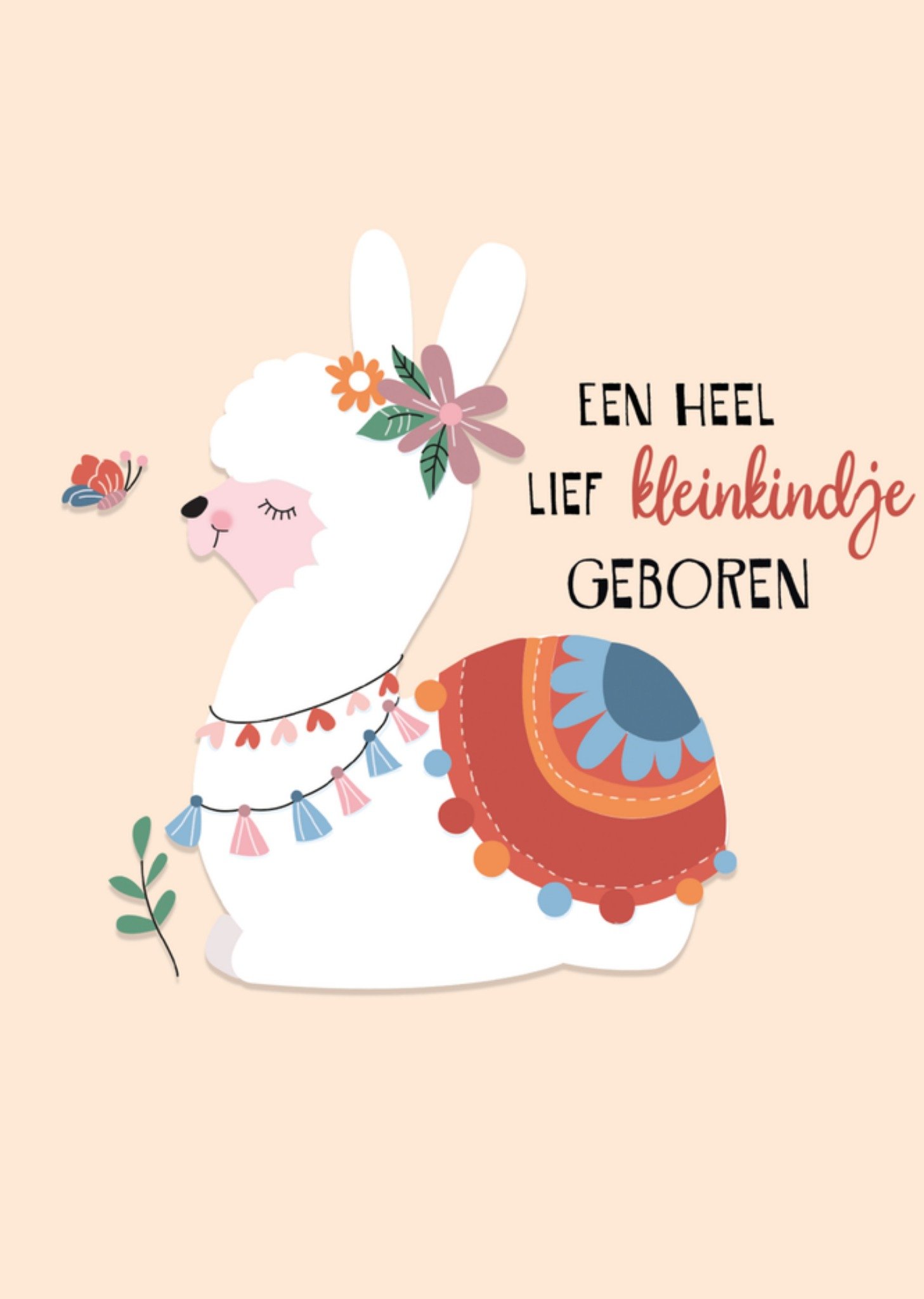 Geboortekaart Kleinkindje geboren Paperclip