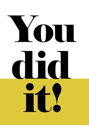 Greetz | Geslaagd kaart | you did it!