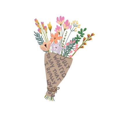 Greetz | Valentijn | bloemen boeket | illustratie
