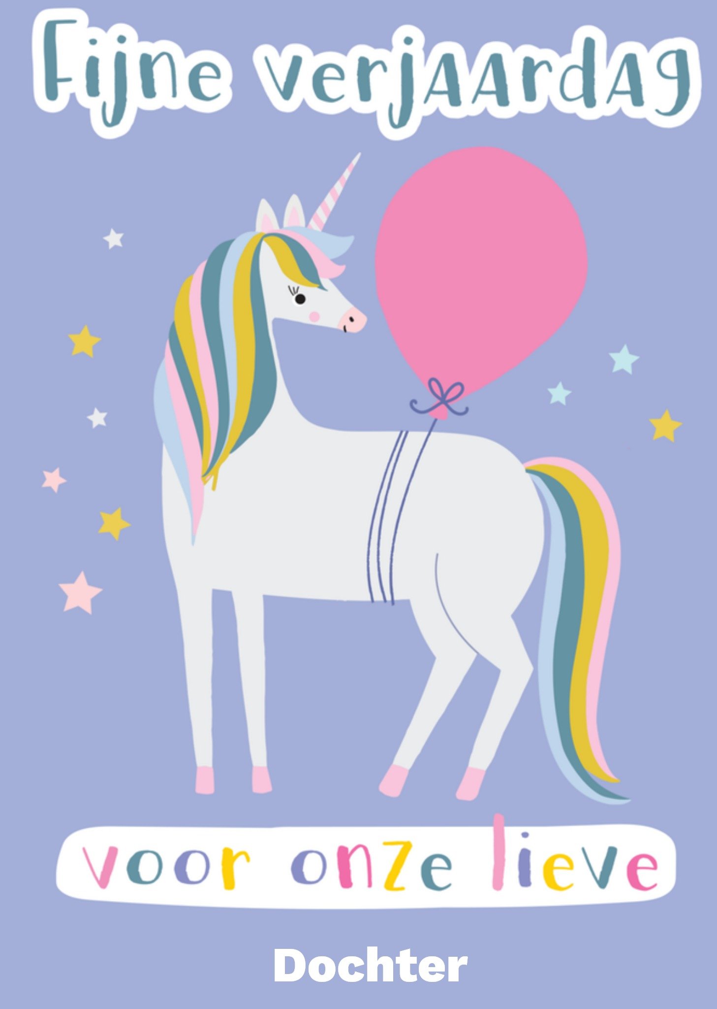 Natalie Alex Verjaardagskaart eenhoorn Kaart Mifkins
