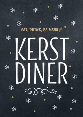Luckz | Uitnodiging kerstdiner | sneeuwvlokjes