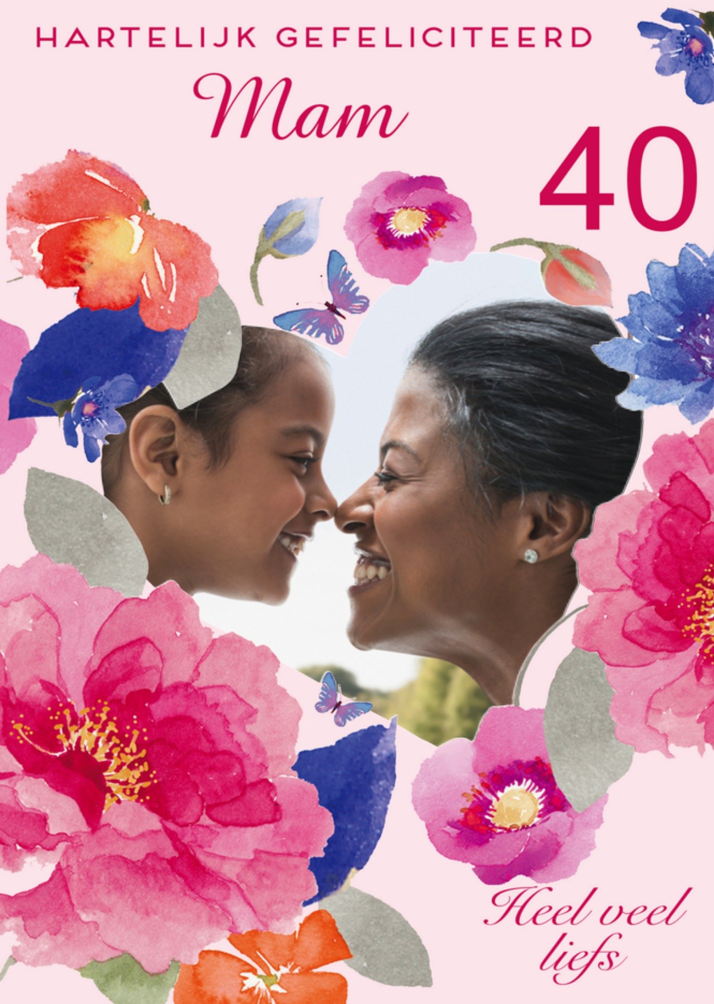 Verjaardagskaart fotokaart 40 Kaart Paperlink