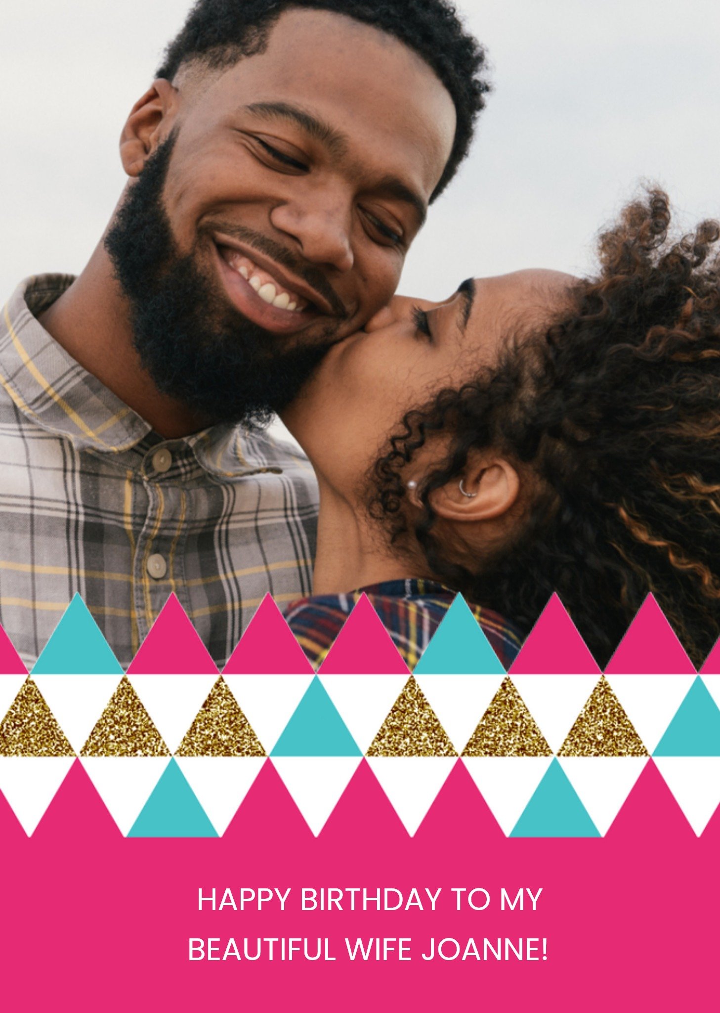 Verjaardagskaart Fotokaart met patroon Kaart Greetz