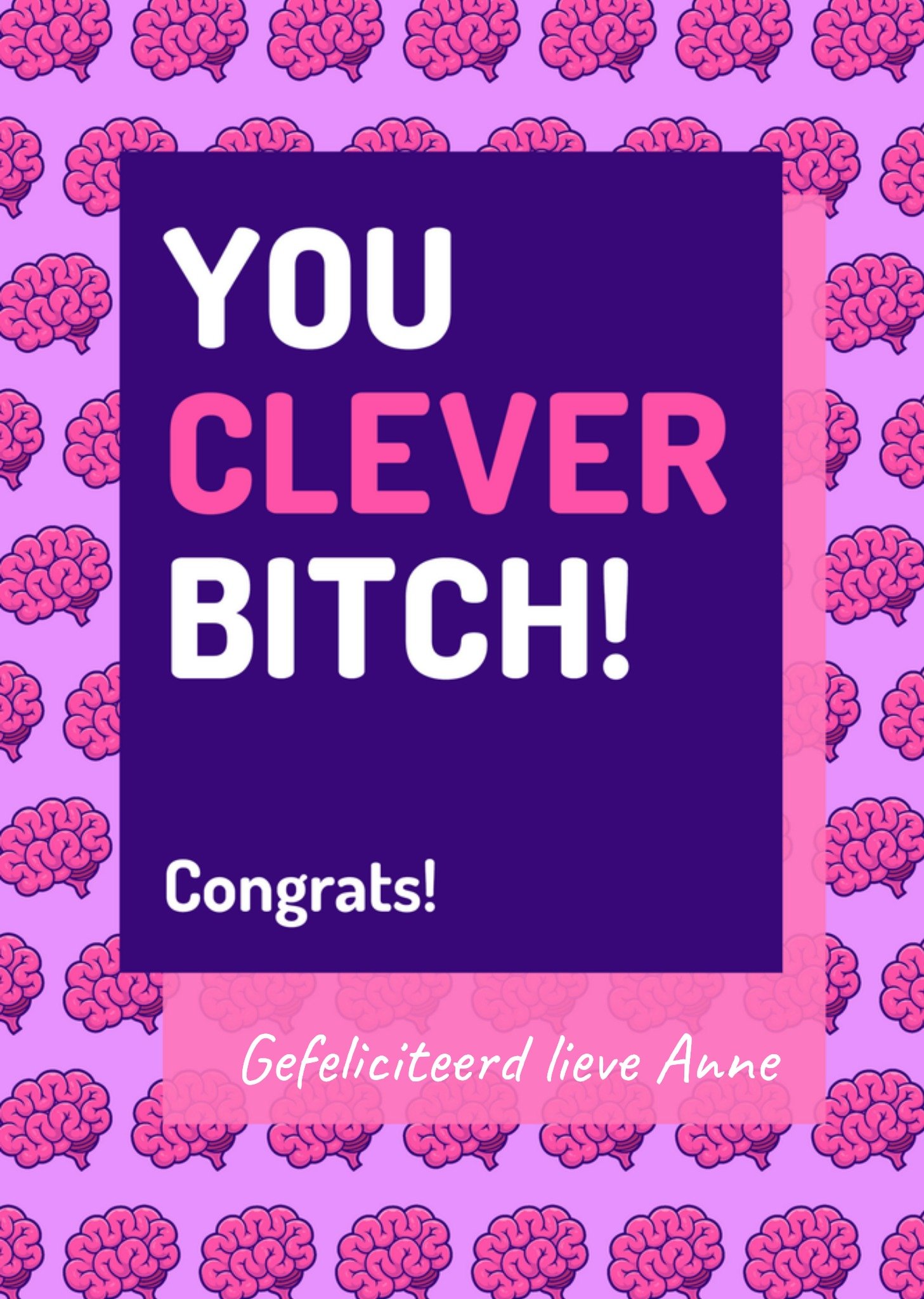 Geslaagd kaart met naam Kaart Love Repeat