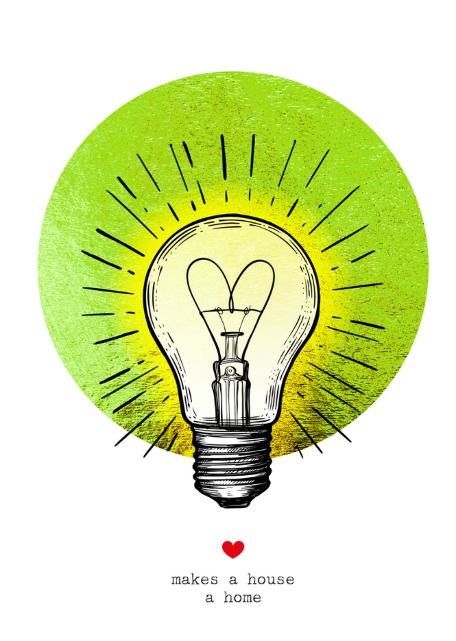 Verhuiskaart Illustratie Kaart Bright Spot