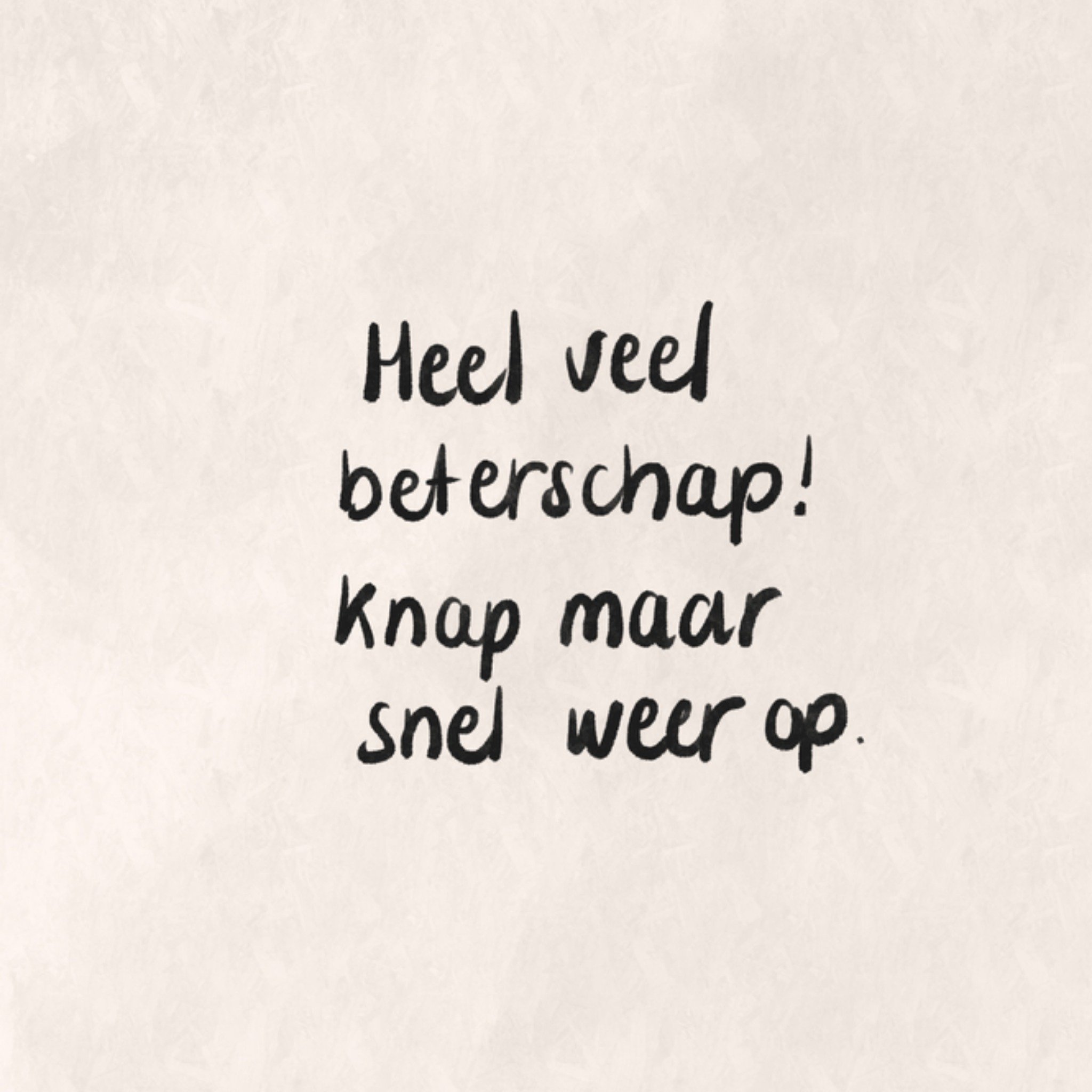 Greetz Beterschapskaart tekst Vierkant