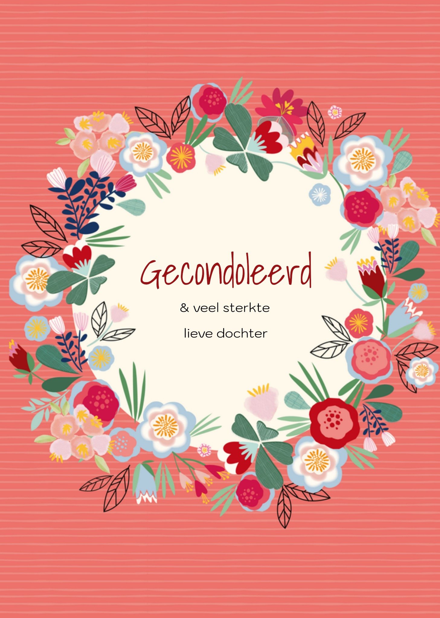 Condoleancekaart Bloemen Kaart TMS