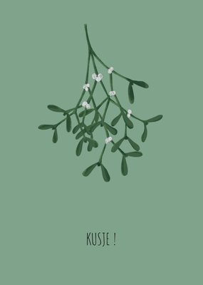 De Merkwaardige Studio | Kerstkaart | Maretak | Aanpasbare tekst