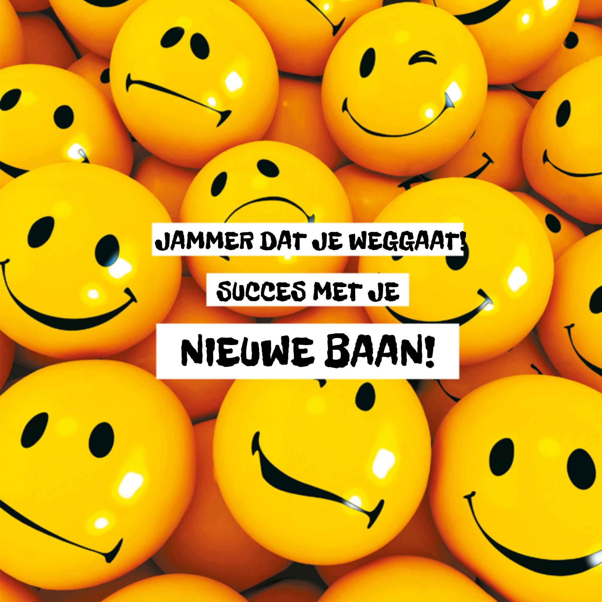 Nieuwe baan smileys Vierkante Kaart TMS