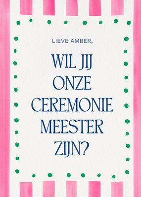 Greetz | Huwelijkskaart | Ceremonie Meester