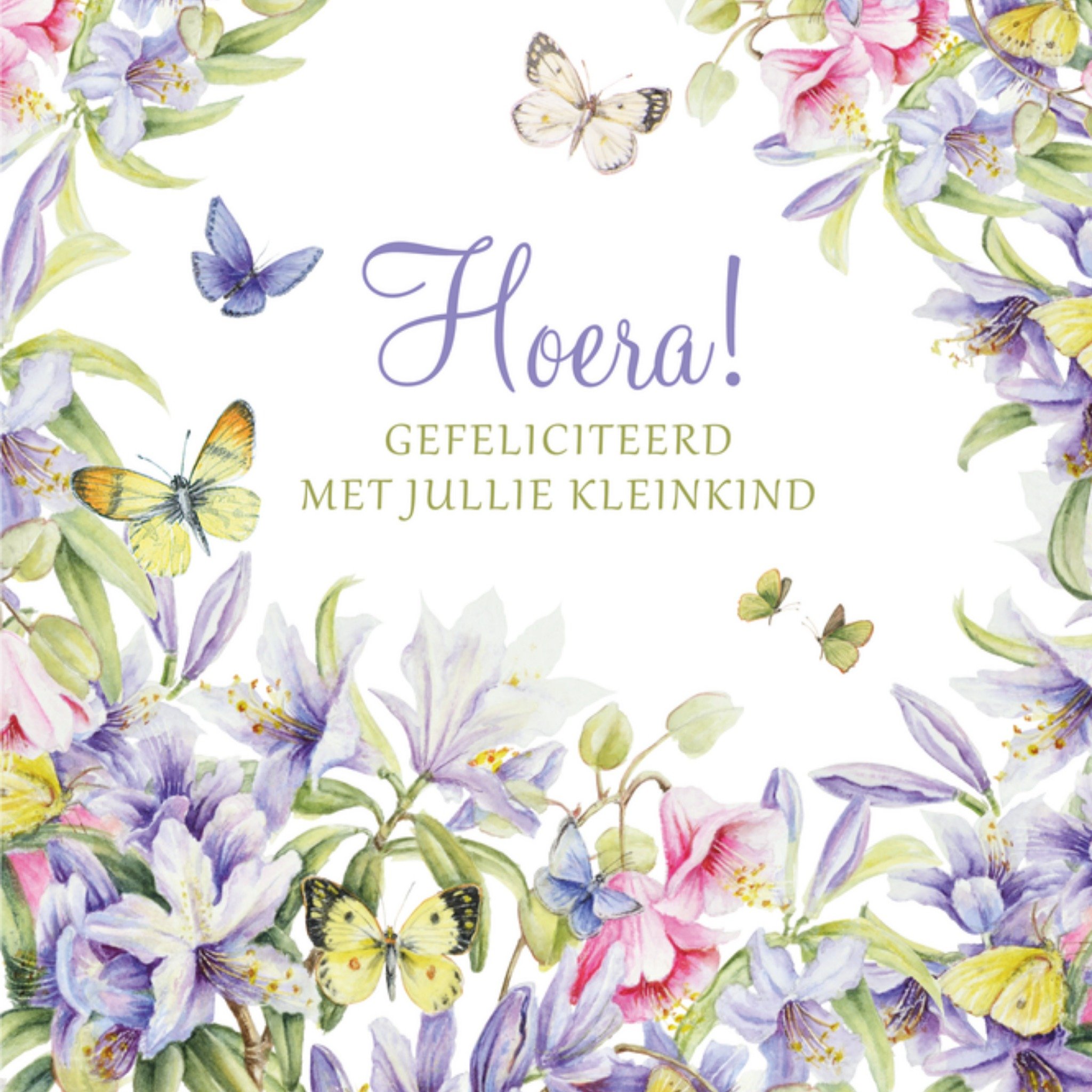 Geboortekaart Kleinkind Vierkante Kaart Janneke Brinkman