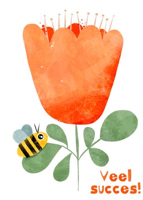 Gozde | Succeskaart | Veel Succes Bee And Flower