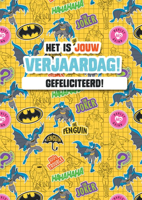 Warner Bros | Verjaardagskaart | Batman | Illustratie