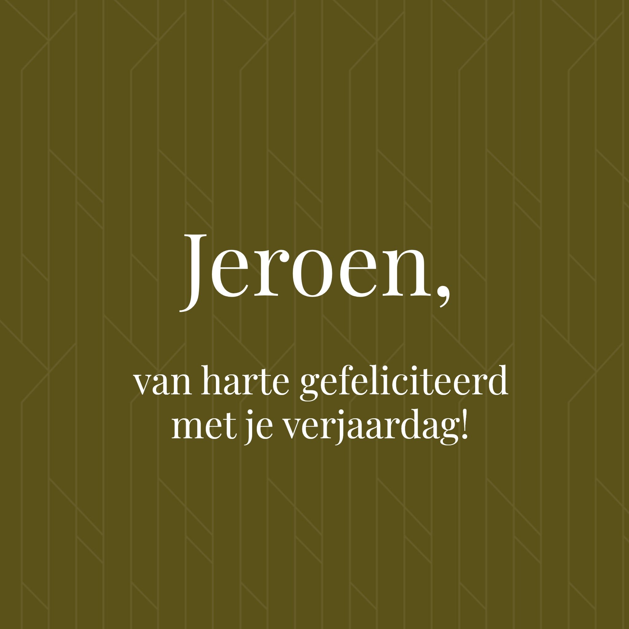 Greetz Verjaardagskaart Vrolijk Vierkant