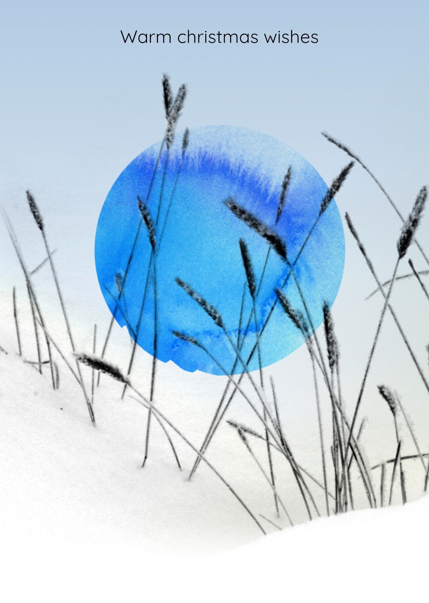 Kerstkaart Warm Christmas Wishes Bright Spot