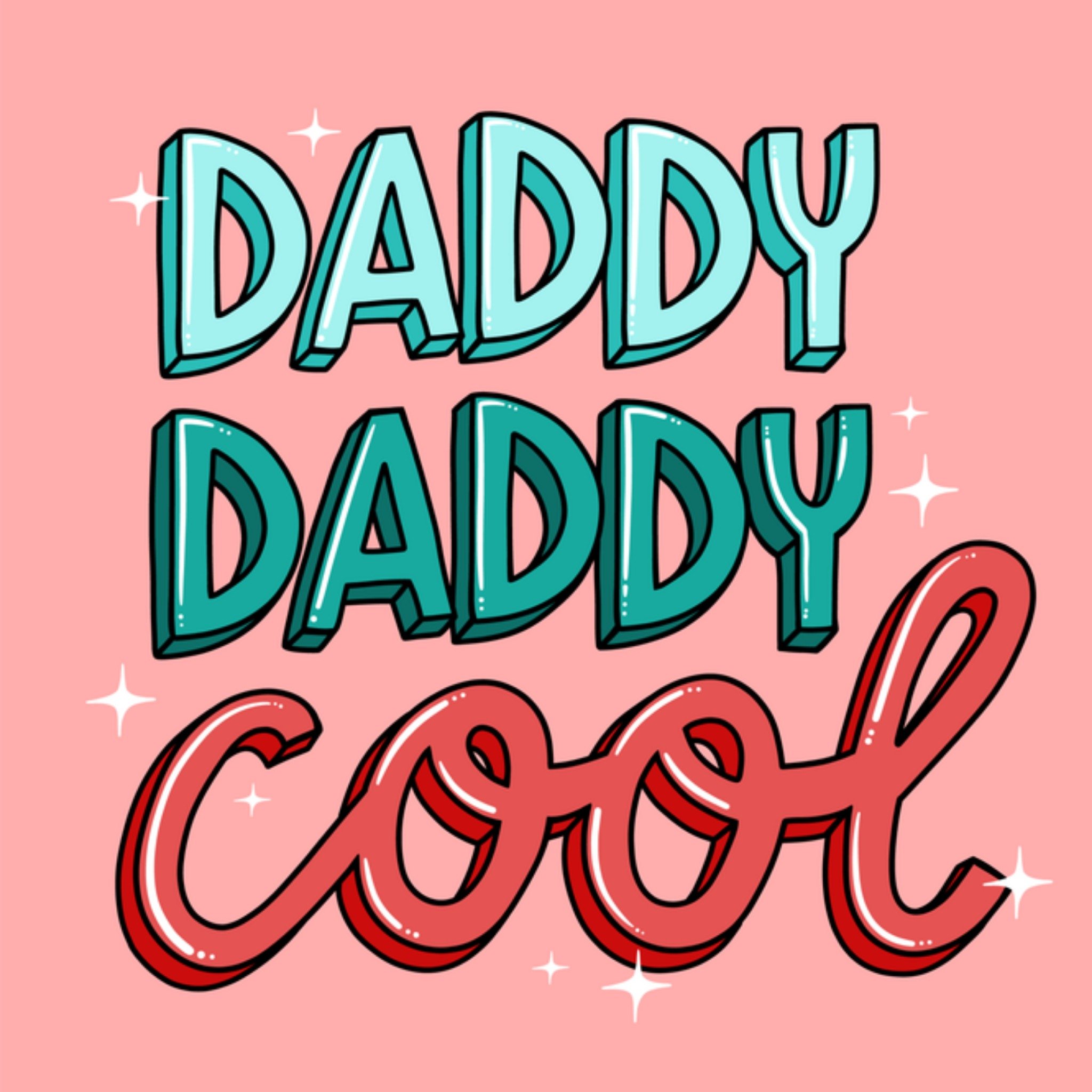 Greetz Zwangerschapskaart Daddy cool Vierkant