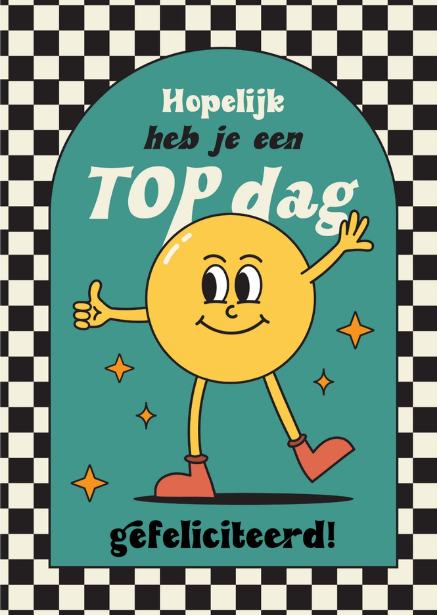 Greetz Verjaardagskaart Top dag Standard Card