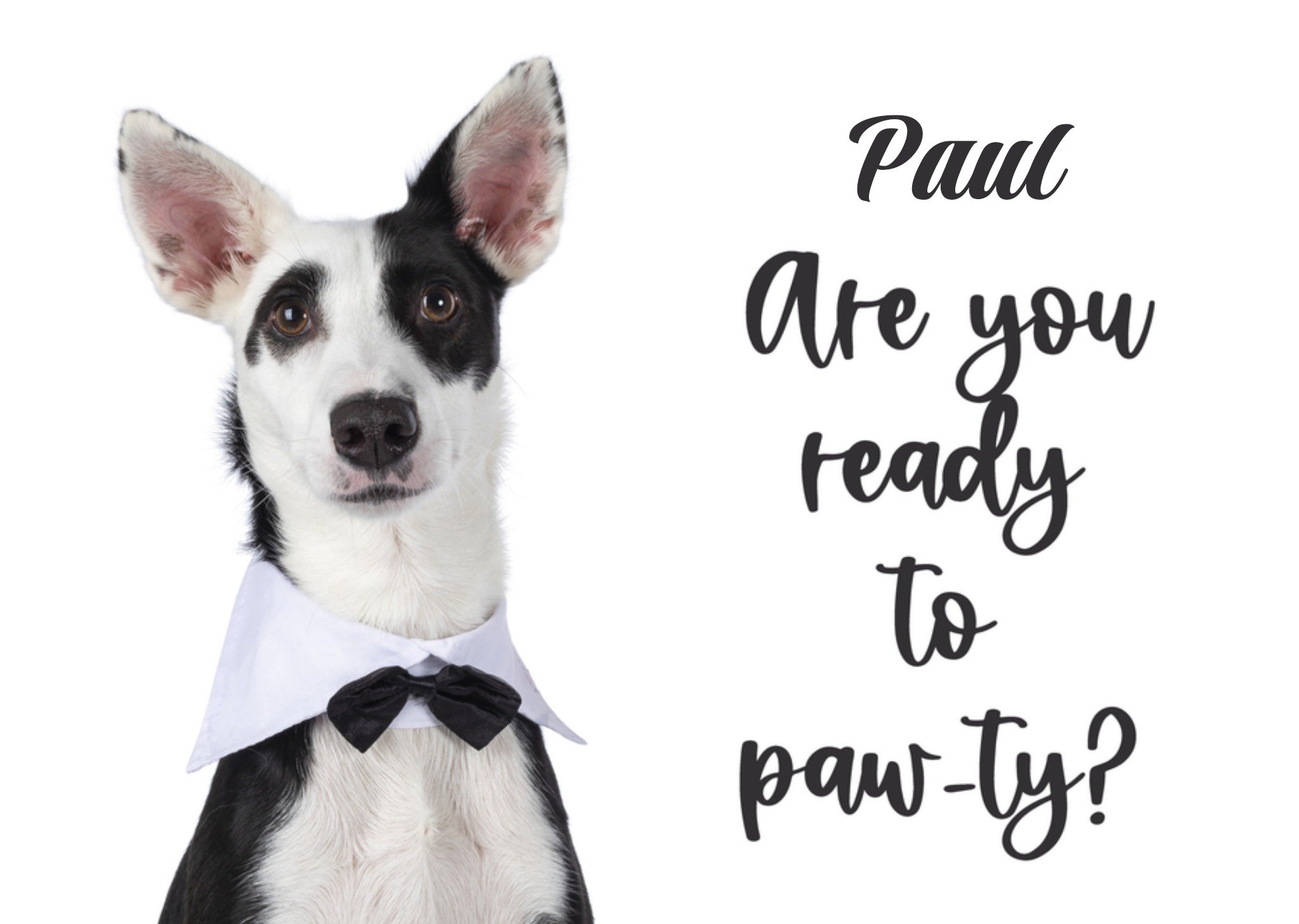 Verjaardagskaart hond naam Kaart Catchy Images